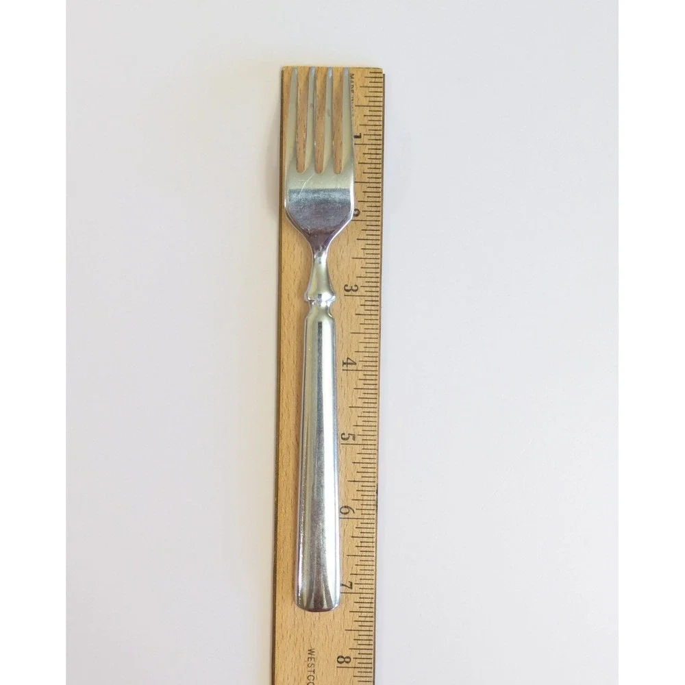 MSE Martha Stewart EMPIRE Stainless Flatware Salad Fork Heavy Handle 7 1/4